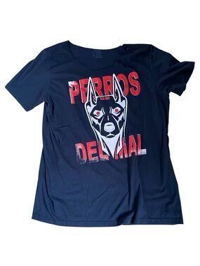 AMORES PERROS Lucha Libre Movie Black T-Shirt Size L